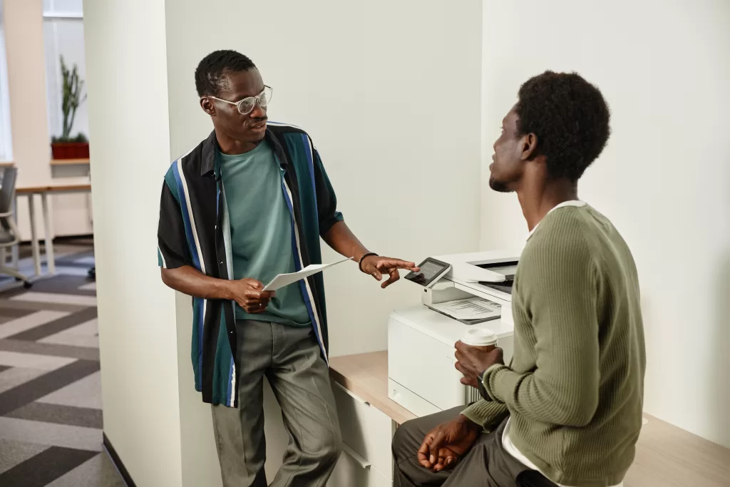 software de bilhetagem colegas de trabalho impressora