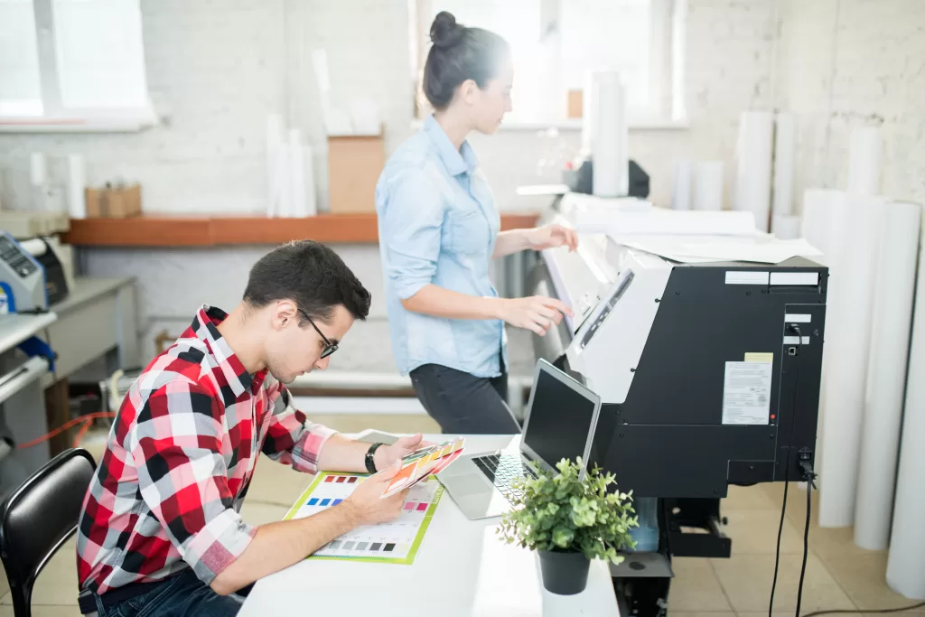 impresso cmyk programando equipamento