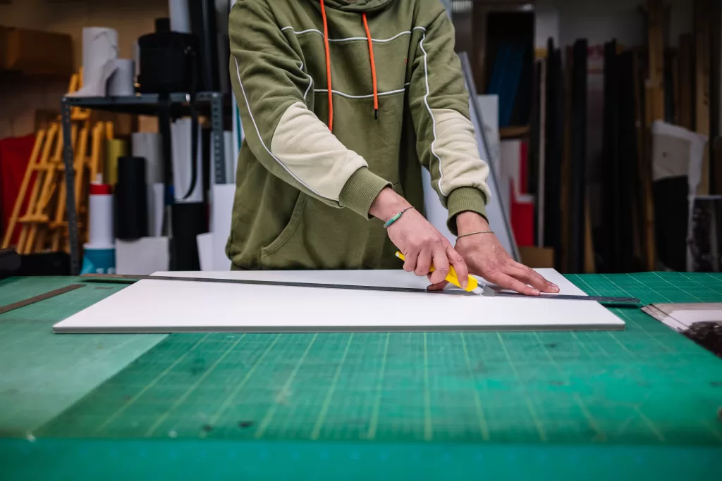 mesa de corte molde de corte