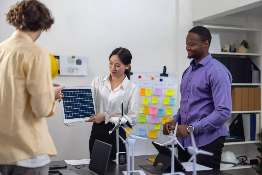 Gestão de Documentos equipe reunida