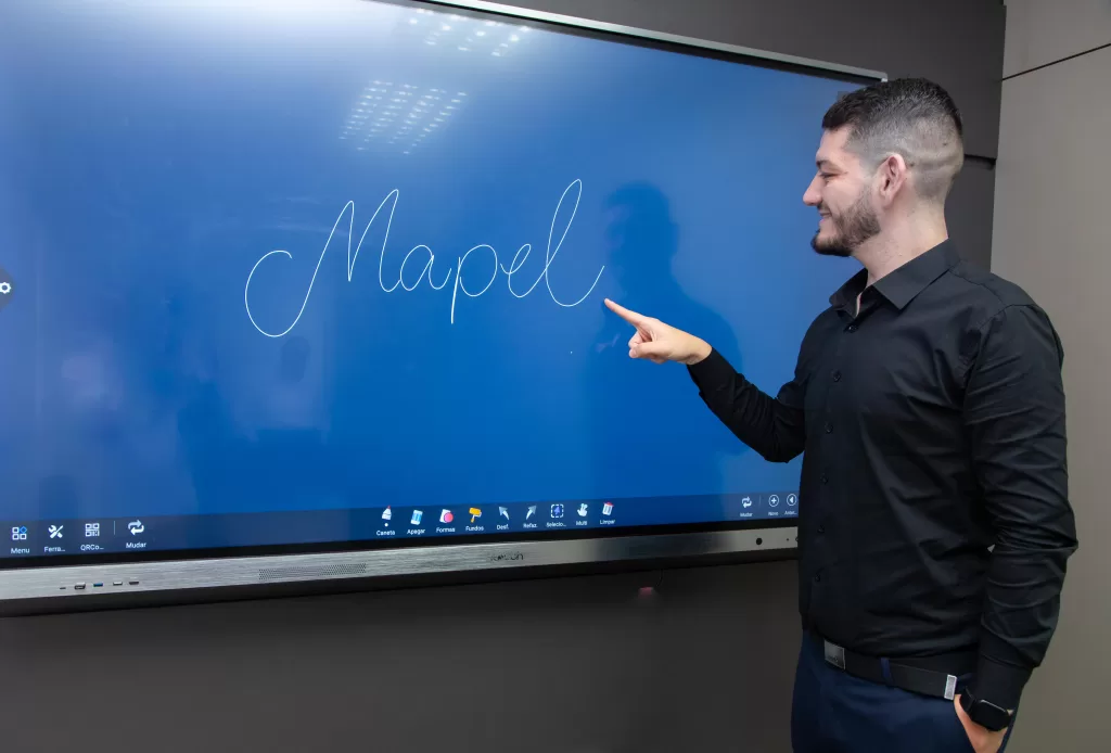 monitor interativo mapel